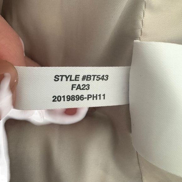 J. Crew - Purple Checkered Blazer Cropped Double Breast Blazer English Wool Sz 2 - Picture 9 of 10